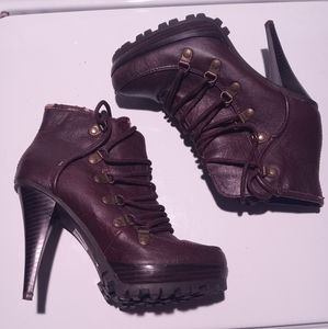 Platform Heeled Booties